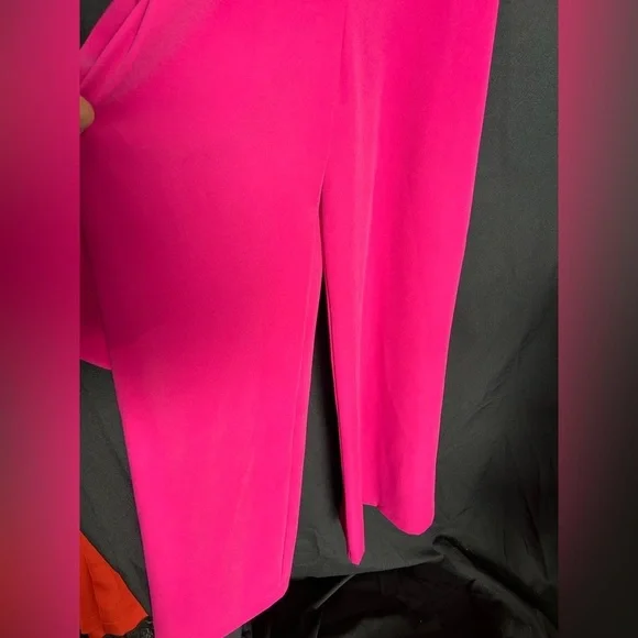 Mac Duggal 49878 NWT Vibrant Pink Strapless Jumpsuit -straps included - Picture 3 of 4